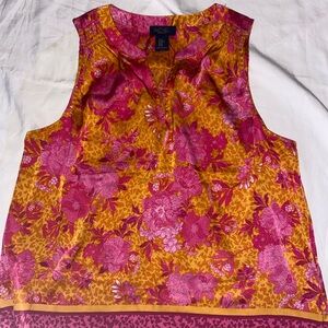 Rachel Pink and Orange Floral Blouse